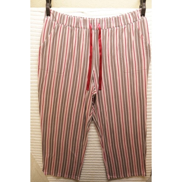 Cacique Other - Sleep By Cacique Pajama Pants 22/24 Womens Plus Size Striped Pockets Multicolor